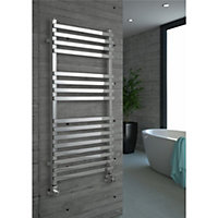 1200mm (H) x 500mm (W) - Vertical Bathroom Towel Radiator (York) - (1.2m x 0.5m)