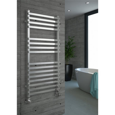 1200mm (H) x 500mm (W) - Vertical Bathroom Towel Radiator (York) - (1.2m x 0.5m)