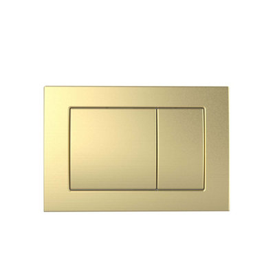 1200mm Mounting Frame & Concealed Cistern for Wall Hung Toilets with Gold Flush Plate
