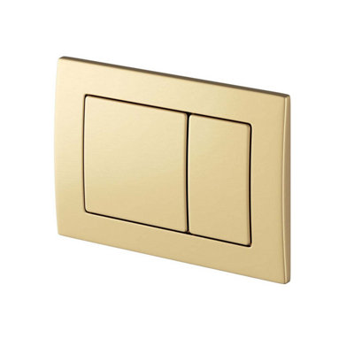 1200mm Mounting Frame & Concealed Cistern for Wall Hung Toilets with Gold Flush Plate - 3