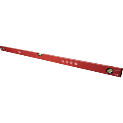 1200mm Powder Coated Spirit Level - Precision Milled - 45 Degree Angle Rule - 3