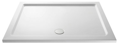 1200mm x 1000mm Premium Rectangular Shower Tray - White