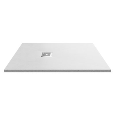 1200mm x 900mm Premium Slimline Rectangular Shower Tray - Slate White