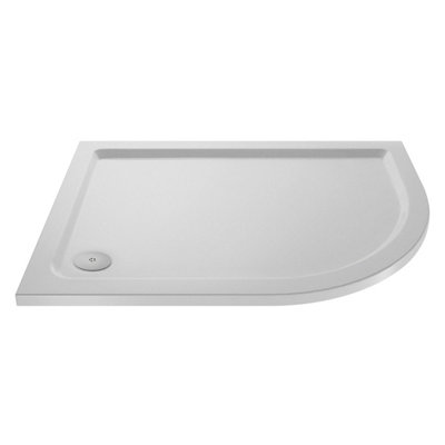 1200mm x 900mm Premium Slip Resistant Shower Tray - Right Hand Offset Quadrant - White Price Comparisons | Compare The Build