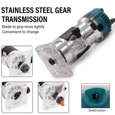 1200W electric hand trimmer router, 1/4