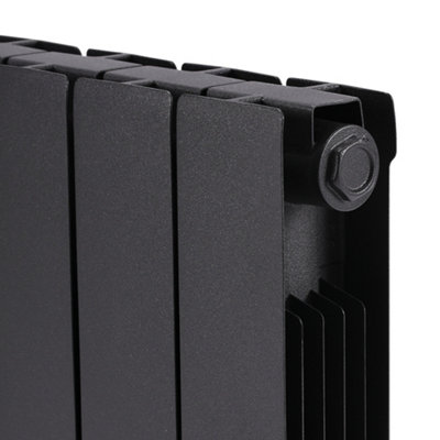 1200W Electric Oil Filled Radiator Space Heater with 3 Heat Settings Modes and LED Screen Black - 4