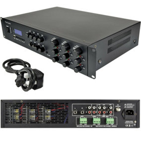 1200W Stereo Bluetooth Amplifier - 6x 200W Channel Multi Zone HiFi Matrix Mixer