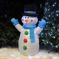 120cm (4ft) Tall Inflatable Indoor / Outdoor Christmas Snowman