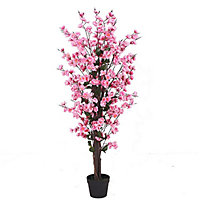 120cm Artificial Pink Blossom Tree