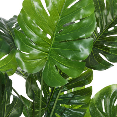 120cm H Artificial Palm Plants in Pot Fake Plants Tropical Palm Tree Indoor Potted Monstera Plant Tree for Decoration - 5