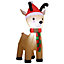120CM Inflatable Elk Christmas Yard Decoration with LED
