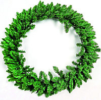 120cm Large Artificial Christmas Wreath Front Door Bushy Pine Green Indoor/Outdoor