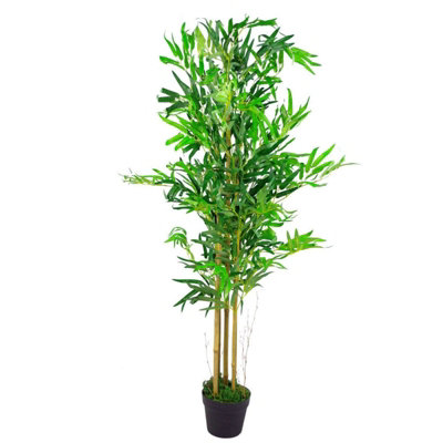 120cm Leaf Design UK Realistic Artificial Bamboo Plants / Trees DIY at B&Q