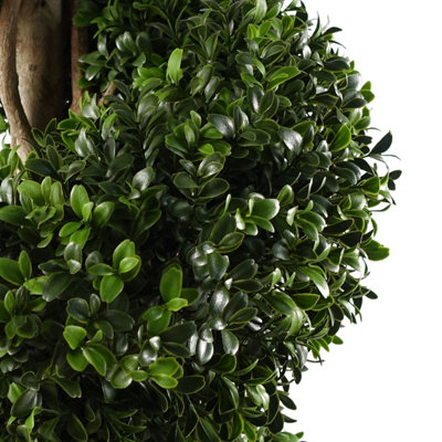 120cm Spiral Buxus Artificial Tree UV Resistant Outdoor Topiary