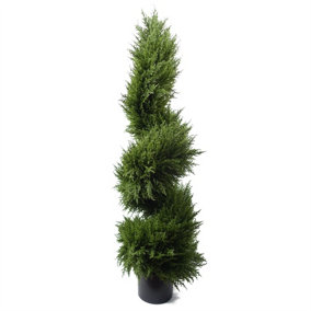 120cm Spiral Cypress Artificial Tree UV Resistant Outdoor