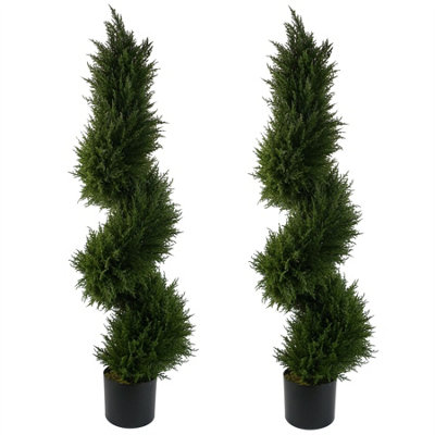 120cm Spiral Cypress Tree Artificial Topiary