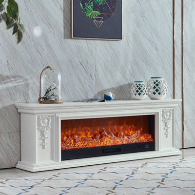 120cm W x 25cm D x 20cm H 3D Electric 3D Water Vapor Fireplace