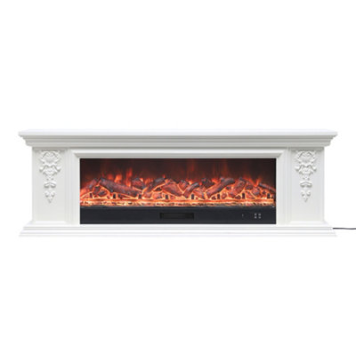 120cm W x 25cm D x 20cm H 3D Electric 3D Water Vapor Fireplace - 3