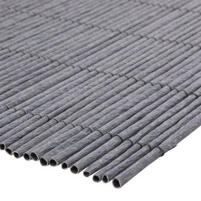 120cm W x 300cm L Sun-blocked Privacy Fence Screen Panels Dark Grey - 5