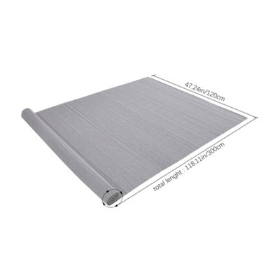 120cm W x 300cm L Sun-blocked Privacy Fence Screen Panels Light Grey - 6