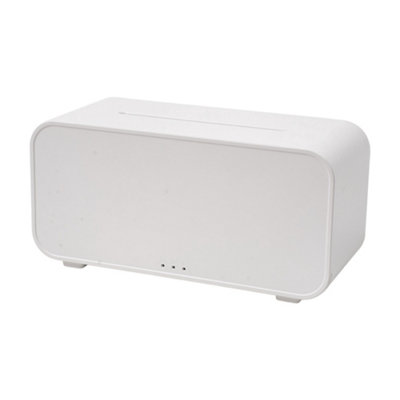 120ml White Ultrasonic Aroma Diffuser with Dynamic Flame Effect and 7 ...