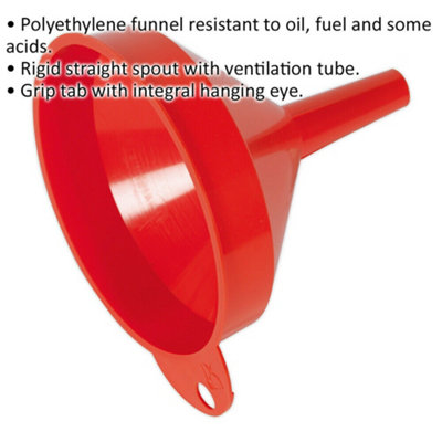 120mm Versatile Small Funnel with Fixed Spout and Ventilation Tube for ...