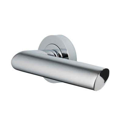 120mm Vision Avior Designer Lever Handles on 50mm Round Rose - Polished Chrome Price Comparisons | Compare The Build