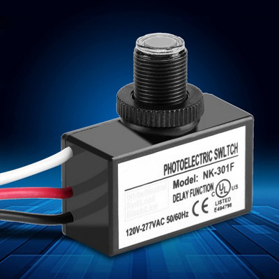 120V-277VAC Light Sensor Control Automatic On/Off Photoelectric Switch ...