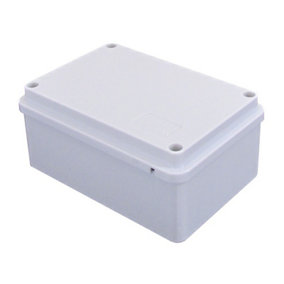 120x80x50mm IP56 PVC Junction Box, Plain Sides with Stainless Steel Screws
