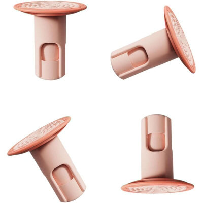 B&Q 4 Pieces Silicone Hair Filter Universal Drain Protector Anti-Clogging Easy To Clean For Sinks Bathtubs