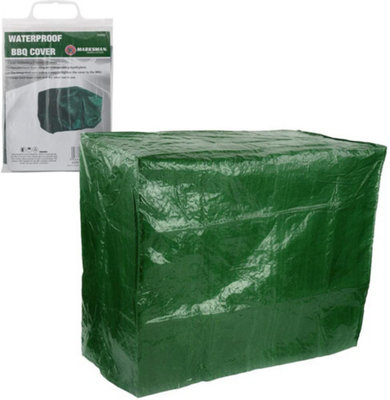 Housse De Barbecue Imperméable Polyester + PU - Taille 145x61x117 Cm - Cordon De Serrage Anti-vent - Protection Extérieure