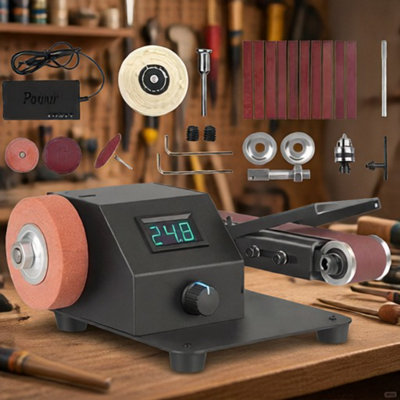  - Mini Electric Belt Sander Grinder Digital Polishing ToolDiy Sander Machine