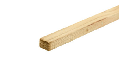 25mm X 38mm Sawn Treated Timber Batten (1.5" X 1") 3.6M from B&Q