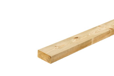 47mm X 100mm Sawn Treated Timber C16/c24 (4" X 2") 4.8M from B&Q