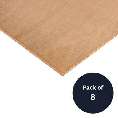9mm Marine Plywood Bs1088 2440mm X 1220mm (8' X 4')Pack Of 8 from B&Q
