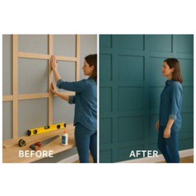  - 6mm Mdf Wall Panel Shaker Style Strips 1100mm X 105mm X 6mm Pack Of 20Free Delivery