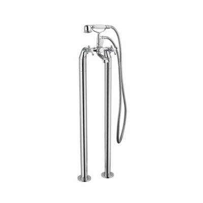 Nes Home Trafford Traditional Freestanding Bath Shower Mixer Complete With Handset Chrome from B&Q