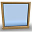 1245mm (W) x 1195mm (H) Wooden Stormproof Window - 1 Window (NON Opening) - Toughened Safety Glass