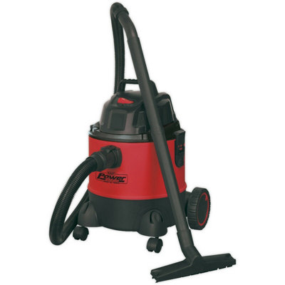 1250W Wet & Dry Vacuum Cleaner - 20L Drum Capacity - 4m Cable & 3 Pin UK Plug - 3