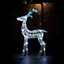 125cm Iridescent Reindeer With 80 White LED Lights (Suitable for indoor or outdoor use, mains powered)