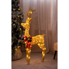 125cm Standing LED Reindeer Decoration