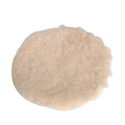 125mm 100% Lambswool Polishing Bonnet Wool Hook & Loop Sander Backing Pad