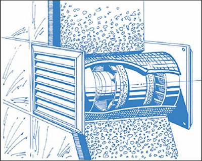 125mm 5 "  - Blauberg TUBO In Line Bathroom Shower Room Extractor Fan - Axial Flow - Run On Timer