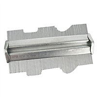 125mm 5" Metal Contour Profile Gauge Ruler Tiling Laminate Tiles