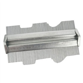 125mm 5" Metal Contour Profile Gauge Ruler Tiling Laminate Tiles