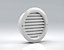 125mm (5") White Round Grille - Internal or External Use