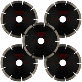 125mm (5") x 6.4mm Diamond Mortar Raking Disc Pointing Disc Blade Masonry 5pk