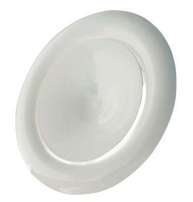 125mm ABS White Ceiling Extractor Valve Round 125mm Diameter Ceiling ...