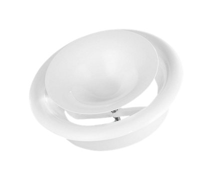 125mm ABS White Ceiling Extractor Valve Round 125mm Diameter Ceiling ...