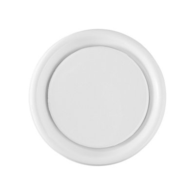125mm ABS White Ceiling Extractor Valve Round 125mm Diameter Ceiling ...
